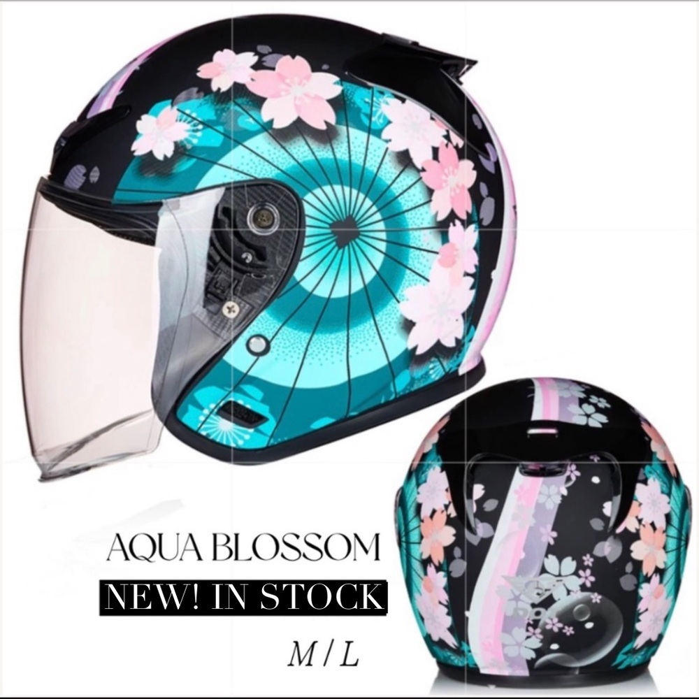 Sold Out Vespa Motorcycle Motorsport Riding Helmet + option Bubble Shield - Picture 13 of 16